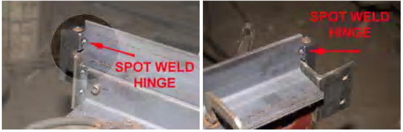 The top surface of the bending bar must be level with the top surface of the