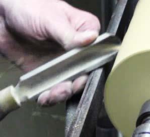 parting tool was used to slightly undercut the edge.