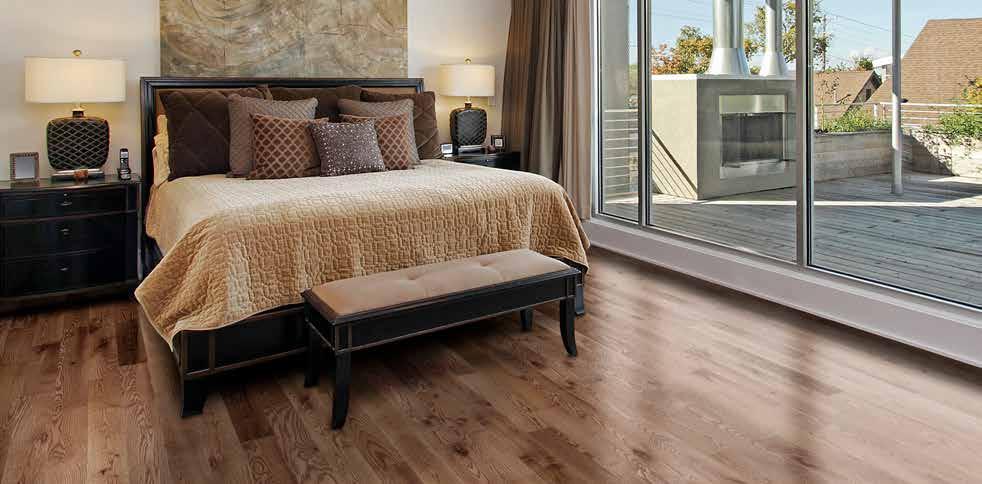 WELCOME HOME The Welcome Home Collection Introducing The Welcome Home Collection, a ¾ solid hardwood flooring product crafted from True Northern Red Oak & Northern White Oak with a subtle wire