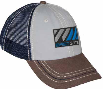 mesh unstructured pro style cap with navy frayed