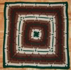 In-the-Round Square Navajo Lap Blanket By: Heather Tucker of Mama's Stichery Projects DC* double crochet in this blanket all double crochets are