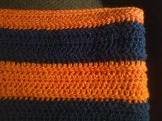 Manly Sports Lapghan (Illini) By: Crochet with Chris Looking for a manly crochet gift but can't find anything? Use this free crochet afghan pattern to make a manly sports lapghan.