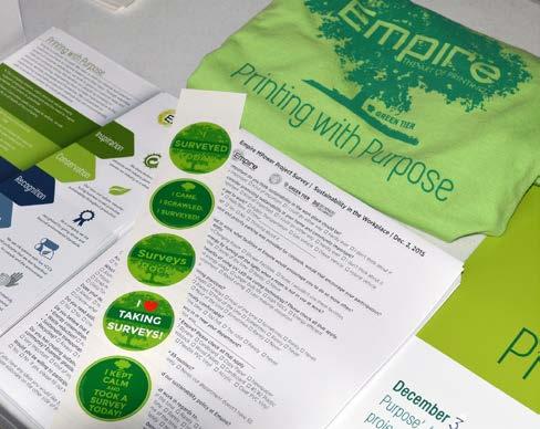 MPower Program Marketing Sustainability: Printing with Purpose Employee Engagement: -