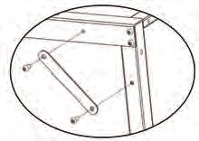 2-3 Step 3: Table Brace Assembly -Table Brace (4) -M5 x 10mm SCHCS (8) 3-1: Attach each Table Brace to the Table Supports by aligning the