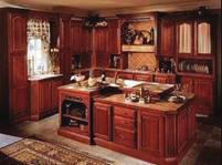 Cherry Cabinets Covington The traditional beauty of cherry is showcased in the cathedral door style of Covington.