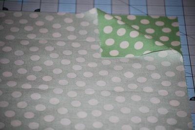 BABY BIBS Step One: Using the same fat quarters that you cut