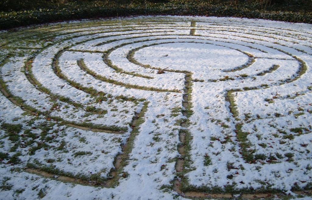The person holding the space of the labyrinth provides a calm, non-anxious presence and can deflect or deal with any potential disturbances.