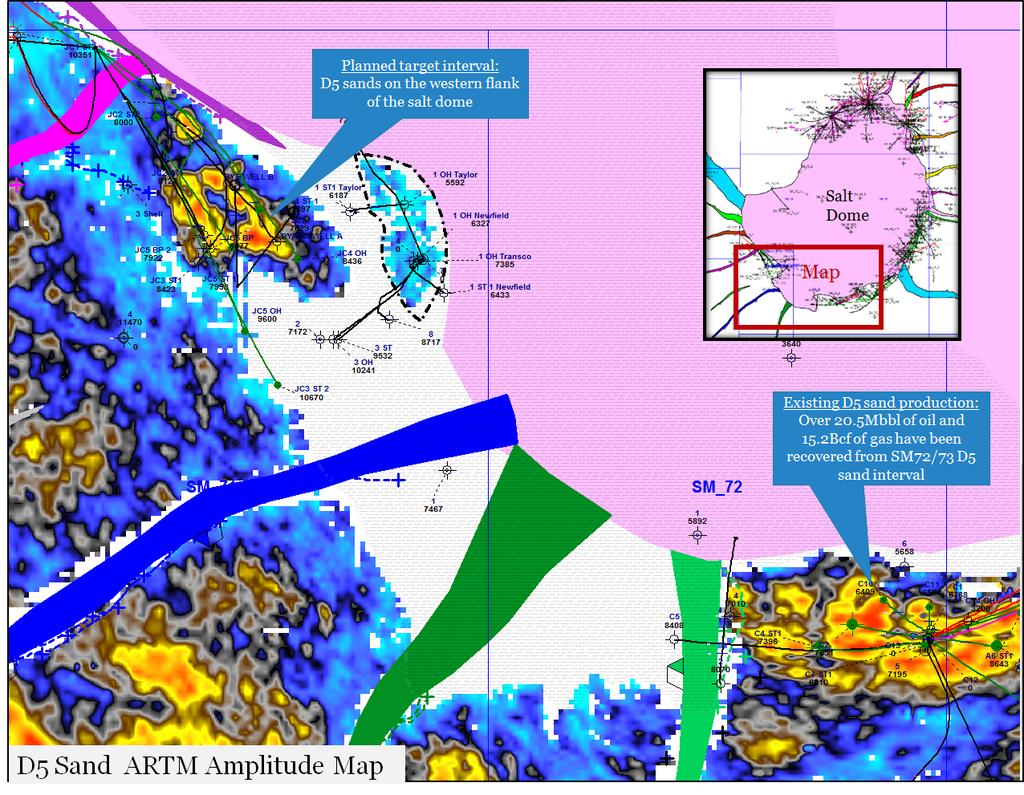 South Marsh Island 70/71 (SMI-71) planned drilling Q1 2016 Post the drilling in SMI-6, Otto has the option to earn a 50% participating interest in SMI-70/71 through the drilling of one well.
