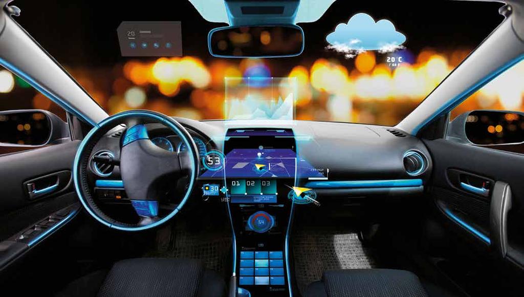 By 2020, intelligent cars will be a major contributor to electronic component industry growth: Most cars shipped globally will have the hardware to stream music, look up movie times, generate