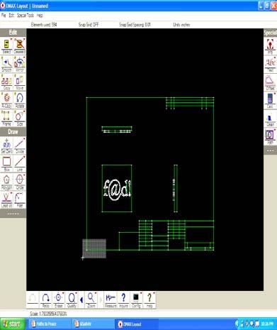 Part II _ OMAX layout OMAX Layout: You need to import the file: File>Import from other CAD>.