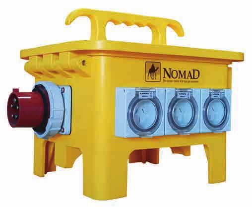 PRODUCT FEATURES NOMAD INTERCONNECTION OUTLETS NOMAD S32 WT: 10KG INPUT: 1 X 32A, 400V, 3PH + E + N The Nomad S32 is the most versatile product in the Nomad range, providing a number of single phase