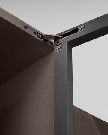 Air - the truly concealed hinge Air is an innovative and functional concealed hinge system, characterized by sophisticated design, compactness and very
