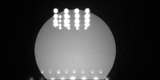 107 Figure 7.3.2.1 Sample image from the RAC inside the thermal vacuum chamber looking at the Spectralon target.