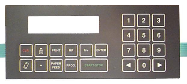 7. OUTLINE OF THE KEYBOARD CLR LOCK Clears single counting, totals, single bag and printer s error before ENTER is pressed Activates the lock for drawers, reject plate and stand PRINT Activates the