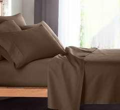 SOFT SIESTA LUXURY REDEFINED Luxury Home Textiles BED SHEETS Single pick weave. No iron percale. Crease resistant. High performance stitching. Anti-pilling. Engineered for institutional laundering.