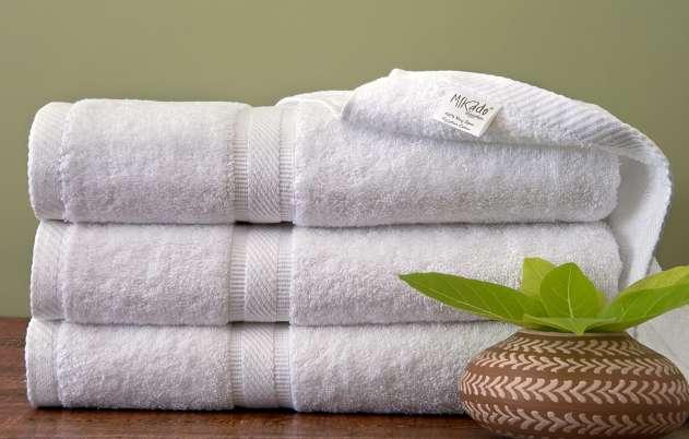 TERRY TOWELS Ring Spun Yarn Dobby Border Long Staple 100% Cotton Yarn Pamper your guests with Mikado.