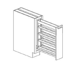 Base Cabinets Sink Front Angle FACE FRAME & DOOR SFA36 Deep Base Pantry Pullout 9", 12" BPPO9 BPPO12 CORNER FLOOR SFAF36 - Angle sink front must be installed between two cabinets - Frame/door can be