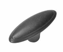 Decorative Hardware DH43-826 DH43-630 DH43-618 - Elongated oval knob - Antique pewter - 2" length DH43-828 - Elongated oval