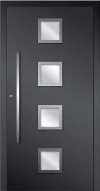thermofloat with black warm edge spacer Alu-Nox placed outside, recessed/flushed Surface: RAL 7016 Anthracite