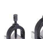 01 mm V-block pairs PU: 2 pieces hardened V-blocks with clamping bracket all sides ground 44x41x35 mm,