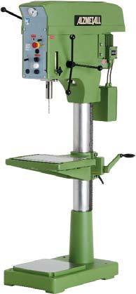 Round column drilling machine on a scale of 1:5 An old round column drilling machine made by Alzmetall was the original which Jörg Scepanski produced as a full functional model on a scale of 1 : 5.