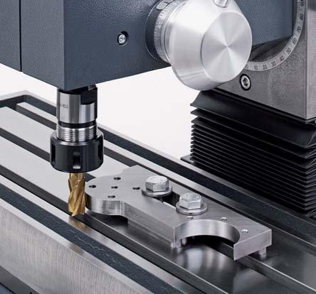 This is composed of, among other things, (declaration of average-value specifications): truth of rotation of the work spindle 0.01 mm. You want a robust CNC milling machine!