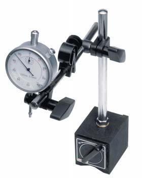 Measuring instruments Hydraulic magnetic measuring support robust, stable design the hinged rods are centrally clamped by a star handle location hole Ø 8 mm setting via fine adjustment total