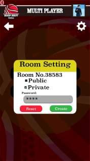 Click Create Room, the system will generate a room no.