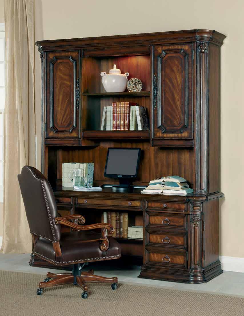 The Villagio computer credenza puts everything at your fingertips to make your work easier and more organized.