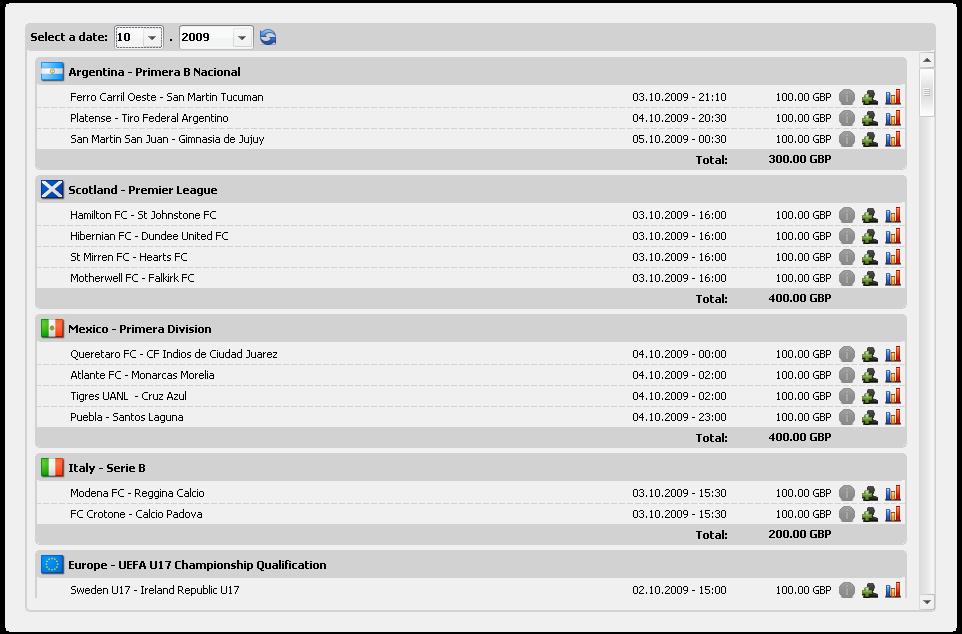 3.10 Billing View In order to view billing data and payment details, please select the date and click on. Fig.
