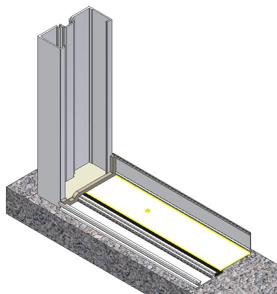 Sealing sub sill to a door jamb E-14144 open back door jamb Seal jamb to sill flashing. Complete fill base of door jamb with sealant up to the level of the snap in filler. Cap seal anchors.