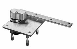 pivot required (order separately), see page 18 Bottom pivot mortised into floor Available for fire door assemblies up to three hours (ferrous material) specify F117-1/2.