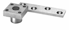 OFFSET HUNG TOP PIVOTS MODEL 180 Full Mortise Non-handed Standard top pivot for most offset pivot sets and floor closers Oil-impregnated sintered bronze bushing Non-ferrous base material Available