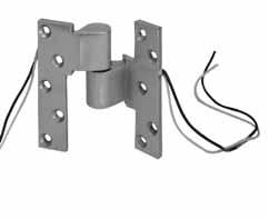 (number of wires) 24-gauge wire is rated at 2 amps for low voltage, class II wiring applications Available for fire door assemblies (ferrous material) specify E-FM19 For 20-minute label, suffix 20 to