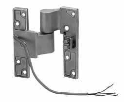 Electrified INTERMEDIATE OR SIDE JAMB PIVOTS MODEL E-ML19 Offset Hung Lead Lined or Extra Heavy Doors Electric Pivot for Power Transfer Whenever power transfer pivots are used, the leaves must not be