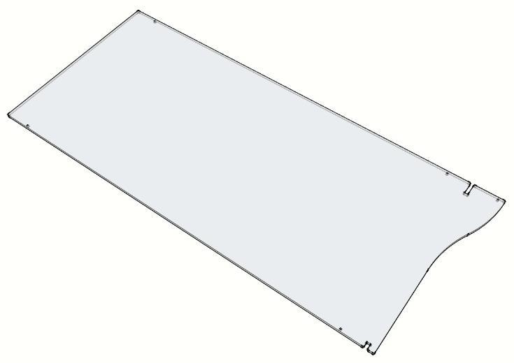 24. Select the upper bed base component shown below left and fit