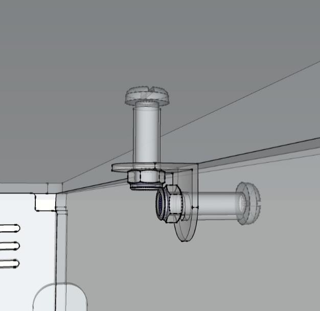 bolting an angle bracket onto either side of the side