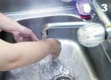 washing one s hands, which include wetting, rubbing, rinsing, cleaning the