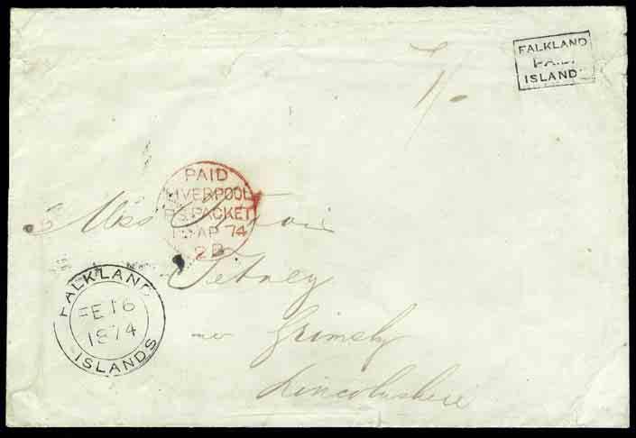 Barnes 3/74. Photo. 3,500-4,000 308 THE RED FRANK: 1877 (May 15) blue envelope to F.