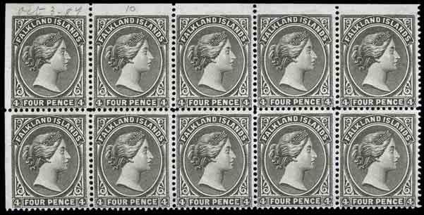 10,600+ as unused stamps, SH 9a, 9b wmk2, 9c. Ex Barton. Photo.