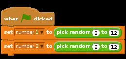4. Add code to your character, to set both of these variables to a random
