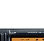 VHF Fixed Mount Transceivers VHF MARINE TRANSCEIVER Black Box Transceiver When Space is at a Premium 10W ACTIVE SPACE-SAVING COMMANDMIC