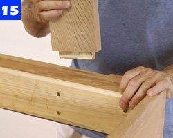 Spread glue in the side-rail mortises and on