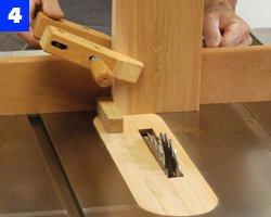 Make a table saw jig for cutting the box joints.