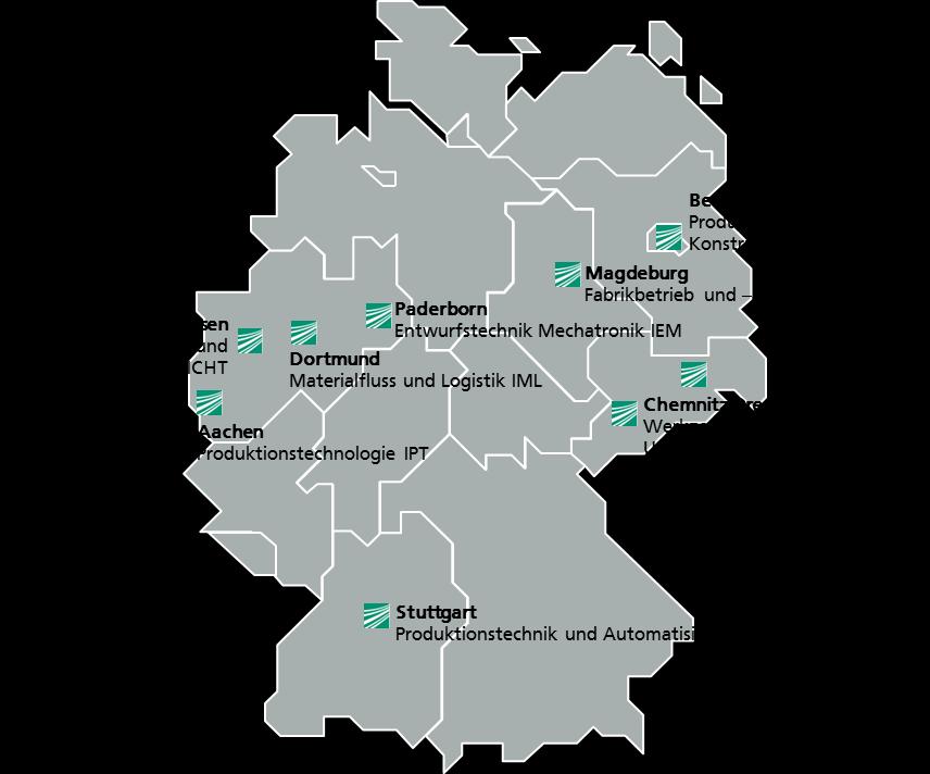 Fraunhofer Group of Production Leading Network of Applied Production Research Key data 10 member institutes Researchers 1 : 1444 Percentage of business revenue 2 : 37.