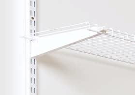 DOUBLE BRACKET DOUBLE SLOT WALL STRIP DOUBLE SLOT WALL STRIPS Double Slot Wall Strips clip into the Hang Tracks and come in lengths of 300mm to 2133mm.
