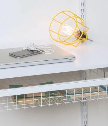 Melamine Shelves can be used with both our Single Slot and Double Slot systems. For added security when mounting to our Double Brackets we suggest using screws to fasten the bracket to the board.