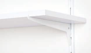 SINGLE BRACKET SINGLE SLOT WALL STRIP SINGLE SLOT WALL STRIPS Single Slot Wall Strip and Single Bracket system is our most economical wall-mounted storage system.