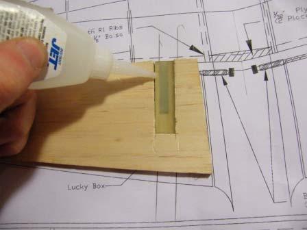 lucky boxes on the flaps and remove balsa.