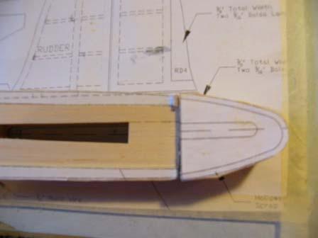 Do the same for the tail block 26) Cut the block to
